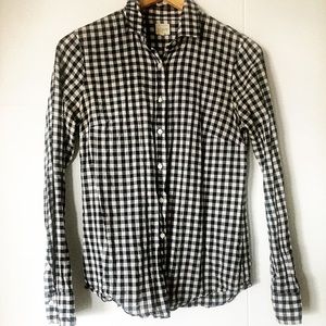 J. Crew Classic Fit Crinkle Gingham Button Down